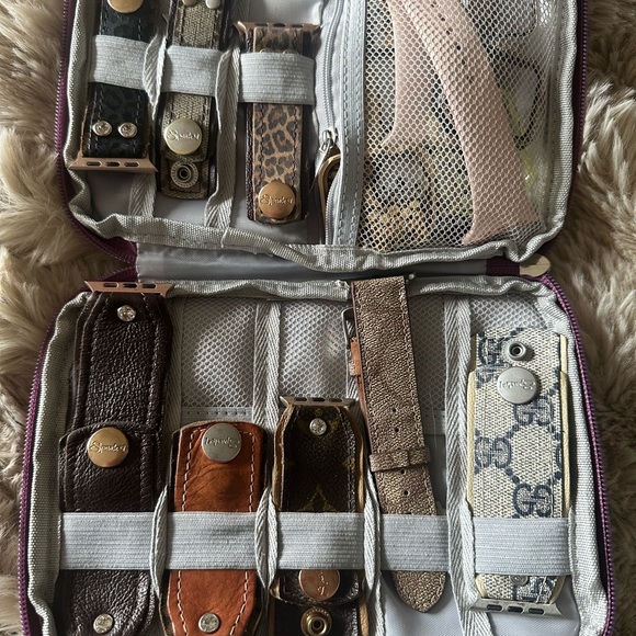 Genuine Gucci up-cycled   iPhone  watch band with beautiful, genuine crystals. - Picture 3 of 4